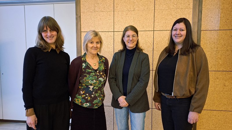 (v.l.n.r.: Prof. Dr. Jutta Wedemann, Prof. Dr. Ute Düßler, Prof. Dr. Kathrin Hahn, Dr. Alexa Brase)