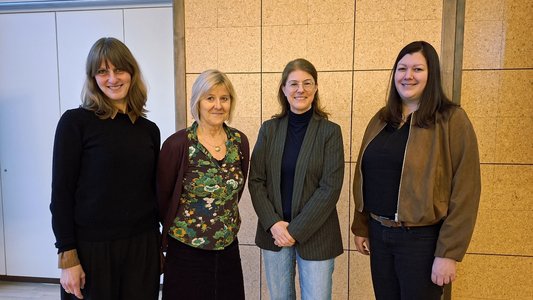 (v.l.n.r.: Prof. Dr. Jutta Wedemann, Prof. Dr. Ute Düßler, Prof. Dr. Kathrin Hahn, Dr. Alexa Brase)