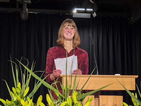 Prof. Dr. Jutta Wedemann hielt die Eröffnungsrede.