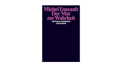 Buchcover schwarz mit Violetter Schrift - Der Mut zur Wahrheit