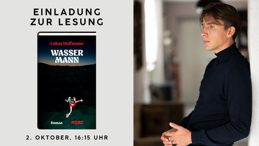 Einladung zur Lesung: Lukas Hoffmann liest aus seinem Debutroman "Wassermann"