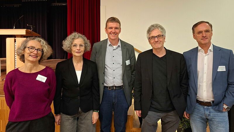 Das Organisationsteam sowie der Gastgeber der Tagung (v.l.n.r.: Prof. Dr. Stefanie Duttweiler, Prof. Dr. Walburga Hoff, Prof. Dr. Axel Bohmeyer, Prof. Dr. Matthias Nauerth, Dr. Andreas Theurich)